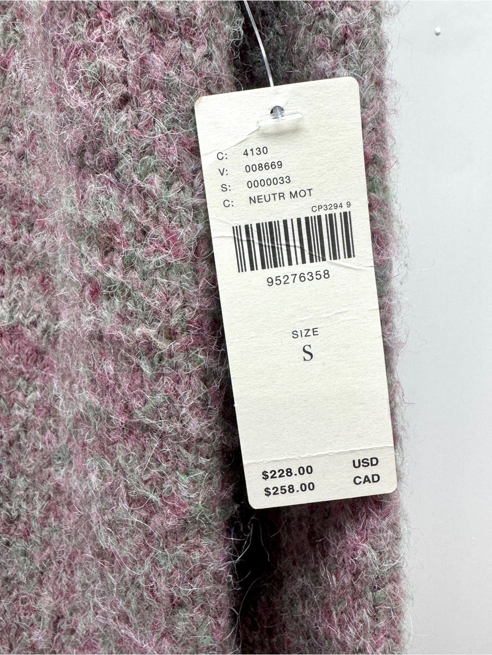 Anthropologie Twofer Sweater Slip Midi Dress Long Sleeve Pink Burgundy Small NWT - Picture 6 of 12